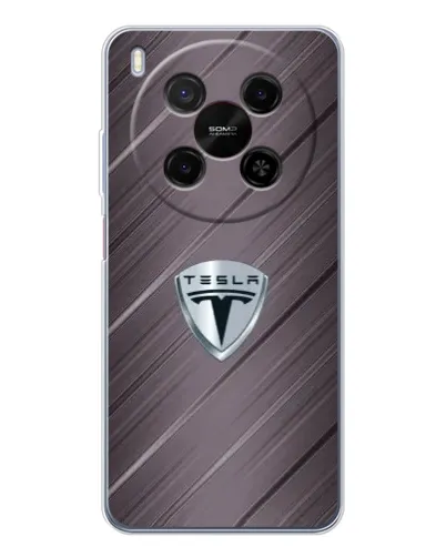 Чохол для Huawei Mate 80 Pro Max з картинкою «Металева текстура Tesla»