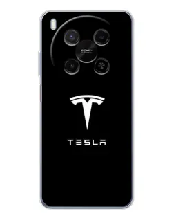 Чохол для Huawei Mate 80 Pro Max з картинкою «Tesla White Logo»