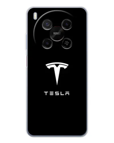 Чохол для Huawei Mate 80 Pro Max з картинкою «Tesla White Logo»