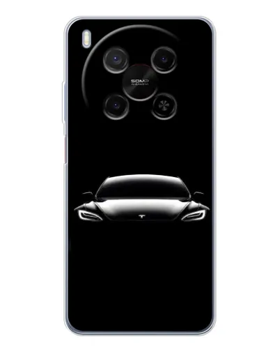 Чохол для Huawei Mate 80 Pro Max з картинкою «Фари Tesla Night»