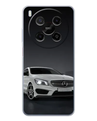Чехол для Huawei Mate 80 Pro Max с картинкой «Mercedes AMG GT Silver»