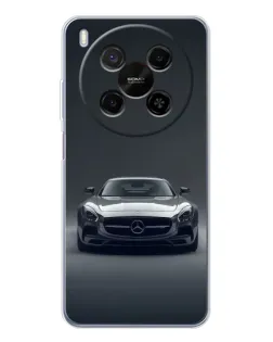 Чехол для Huawei Mate 80 Pro Max с картинкой «Mercedes на черном»
