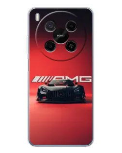 Чехол для Huawei Mate 80 Pro Max с картинкой «Mercedes AMG — красная линия»