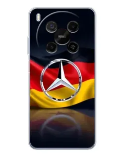 Чехол для Huawei Mate 80 Pro Max с картинкой «Mercedes — флаг Германии»