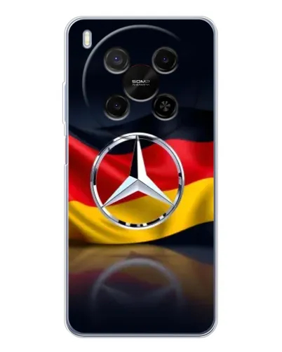 Чехол для Huawei Mate 80 Pro Max с картинкой «Mercedes — флаг Германии»