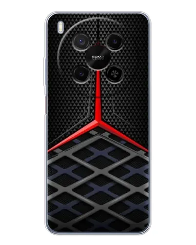 Чехол для Huawei Mate 80 Pro Max с картинкой «Mercedes Carbon Grid»
