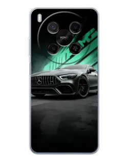 Чехол для Huawei Mate 80 Pro Max с картинкой «Темный Mercedes AMG»