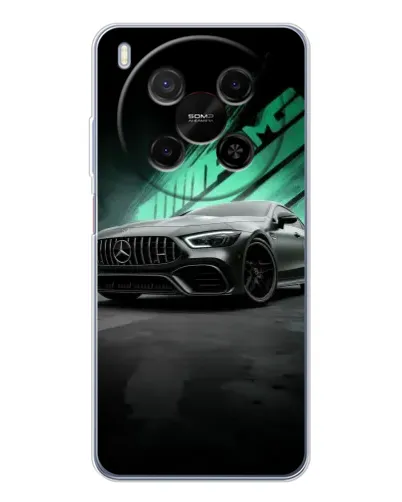 Чехол для Huawei Mate 80 Pro Max с картинкой «Темный Mercedes AMG»