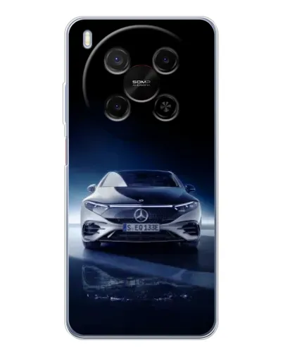 Чехол для Huawei Mate 80 Pro Max с картинкой «Ночной Mercedes EQ»