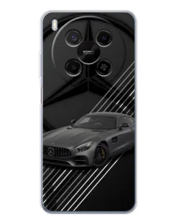 Чехол для Huawei Mate 80 Pro Max с картинкой «Mercedes AMG — графика»