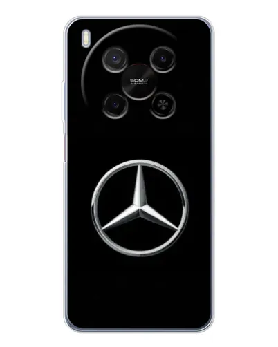 Чехол для Huawei Mate 80 Pro Max с картинкой «Mercedes классический лого»
