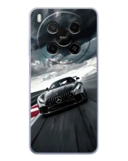 Чехол для Huawei Mate 80 Pro Max с картинкой «Гоночный Mercedes AMG»