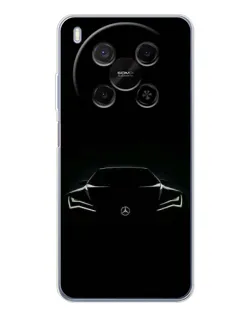 Чехол для Huawei Mate 80 Pro Max с картинкой «Mercedes — силуэт авто»