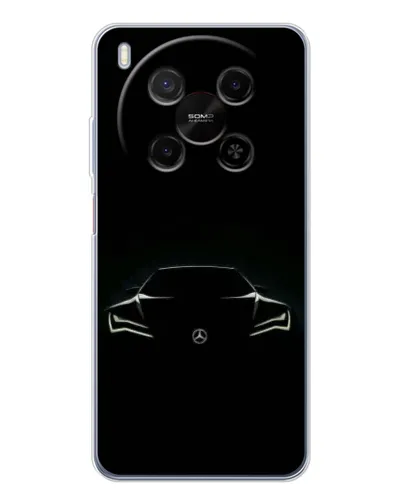 Чехол для Huawei Mate 80 Pro Max с картинкой «Mercedes — силуэт авто» Чехол для Huawei Mate 80 Pro Max с картинкой «Mercedes — силуэт авто»