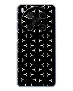 Чехол для Huawei Mate 80 Pro Max с картинкой «Mercedes паттерн звезд»