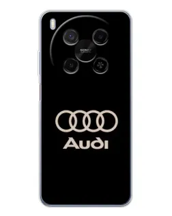 Чохол для Huawei Mate 80 Pro Max з картинкою «Audi — золотий логотип»