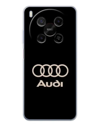 Чохол для Huawei Mate 80 Pro Max з картинкою «Audi — золотий логотип»