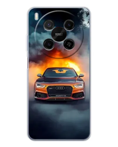 Чохол для Huawei Mate 80 Pro Max з картинкою «Audi у вогняному диму»