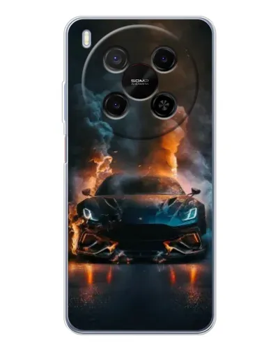 Чехол для Huawei Mate 80 Pro Max с картинкой «Lamborghini дымная эстетика»