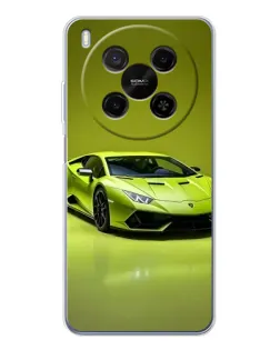 Чехол для Huawei Mate 80 Pro Max с картинкой «Салатовый Lamborghini Huracan»