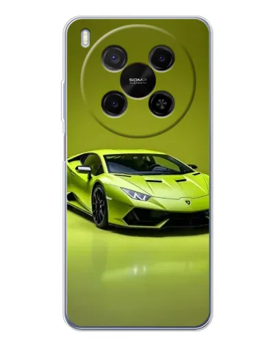Чехол для Huawei Mate 80 Pro Max с картинкой «Салатовый Lamborghini Huracan»