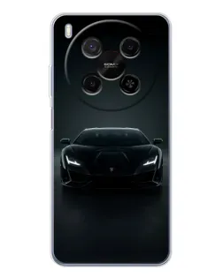 Чехол для Huawei Mate 80 Pro Max с картинкой «Черный Lamborghini Aventador»