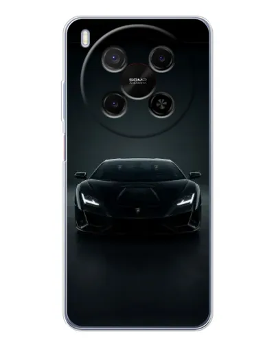 Чехол для Huawei Mate 80 Pro Max с картинкой «Черный Lamborghini Aventador»