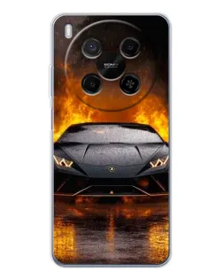 Чехол для Huawei Mate 80 Pro Max с картинкой «Lamborghini в огне»