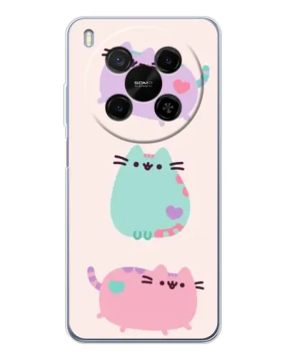 Чохол для Huawei Mate 80 Pro Max з картинкою «Pusheen тріо»