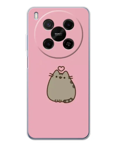 Чохол для Huawei Mate 80 Pro Max з картинкою «Pusheen серце»