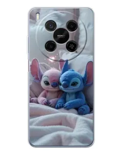 Чехол для Huawei Mate 80 Pro Max с картинкой «Плюшевые Стич Ангел»