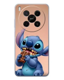 Чехол для Huawei Mate 80 Pro Max с картинкой «Стич ест шоколад»