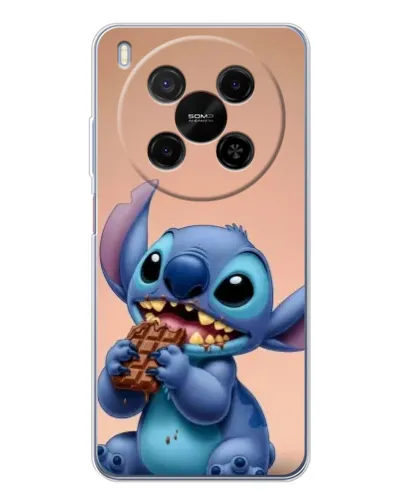 Чехол для Huawei Mate 80 Pro Max с картинкой «Стич ест шоколад»