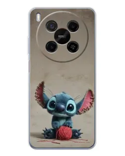 Чехол для Huawei Mate 80 Pro Max с картинкой «Стич на коричневом фоне»