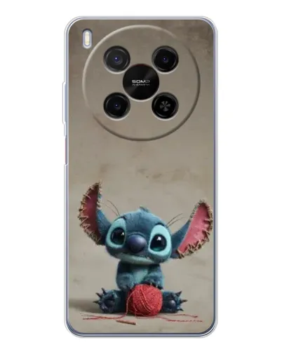 Чехол для Huawei Mate 80 Pro Max с картинкой «Стич на коричневом фоне»