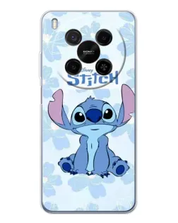 Чехол для Huawei Mate 80 Pro Max с картинкой «Stitch среди цветов»