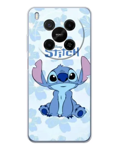 Чехол для Huawei Mate 80 Pro Max с картинкой «Stitch среди цветов»