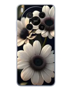 Чохол для Huawei Mate 80 Pro Max з картинкою «Білі маргаритки макро»