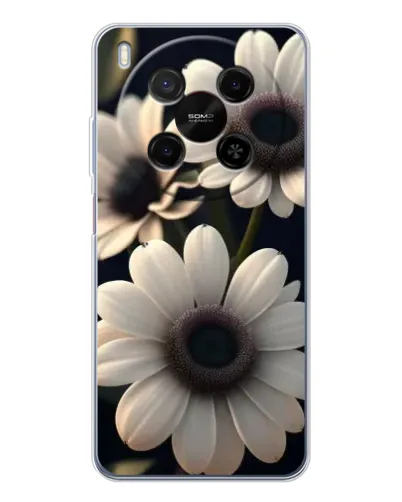Чохол для Huawei Mate 80 Pro Max з картинкою «Білі маргаритки макро»