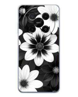 Чохол для Huawei Mate 80 Pro Max з картинкою «Монохромні айстри»