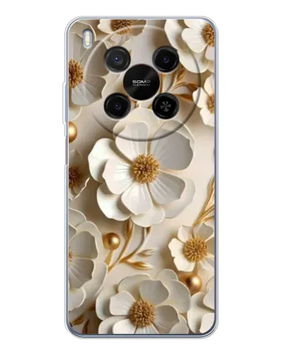 Чохол для Huawei Mate 80 Pro Max з картинкою «Білі паперові квіти»