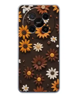 Чохол для Huawei Mate 80 Pro Max з картинкою «Візерунок з маленьких соняшників»