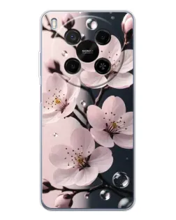 Чохол для Huawei Mate 80 Pro Max з картинкою «Ніжня сакура та краплі»