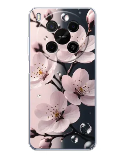 Чехол для Huawei Mate 80 Pro Max с картинкой «Нежная сакура и капли» Чехол для Huawei Mate 80 Pro Max с картинкой «Нежная сакура и капли»