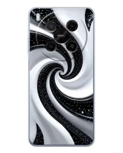 Чохол для Huawei Mate 80 Pro Max з картинкою «Чорно-біла спіраль»