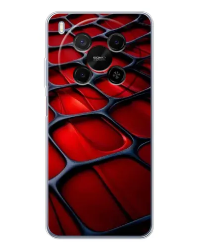 Чохол для Huawei Mate 80 Pro Max з картинкою «Червона глянцева сітка»