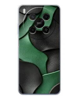Чохол для Huawei Mate 80 Pro Max з картинкою «Зелені шкіряні хвилі»