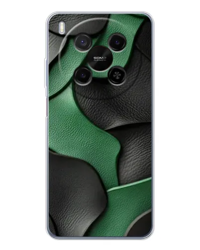 Чохол для Huawei Mate 80 Pro Max з картинкою «Зелені шкіряні хвилі»