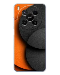 Чохол для Huawei Mate 80 Pro Max з картинкою «Геометрія помаранчевих кіл»