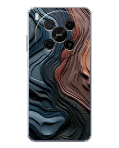 Чохол для Huawei Mate 80 Pro Max з картинкою «Кольорові хвилі каньйону»